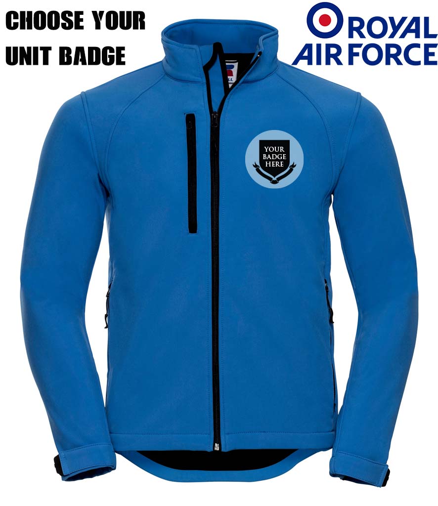 ROYAL AIR FORCE UNITS Embroidered 3 Layer Softshell Jacket