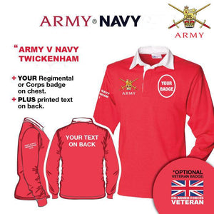 Rugby Shirts - Army V Navy 2019 British Army Long Sleeve Rugby Shirt