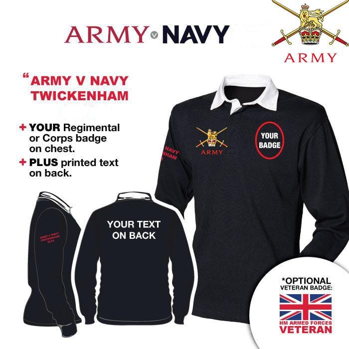 Rugby Shirts - Army V Navy 2019 British Army Long Sleeve Rugby Shirt