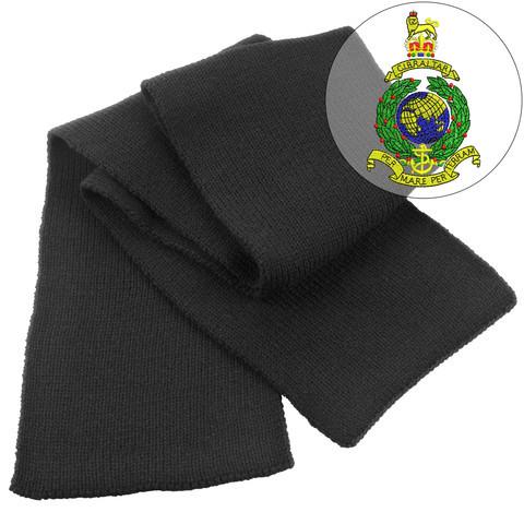 Scarf - Royal Marines Embroidered Heavy Knit Scarf