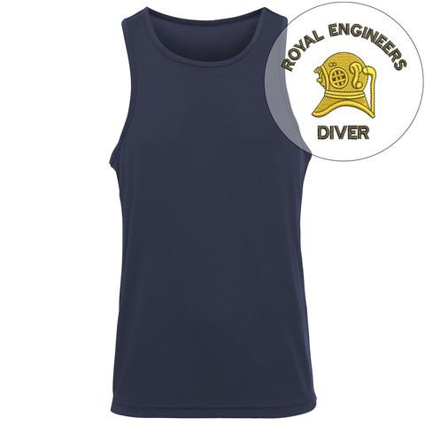 T-Shirts - Royal Engineers Diver Embroidered Sports Vest