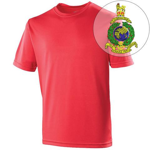 T-Shirts - Royal Marines Embroidered Sports T-Shirt