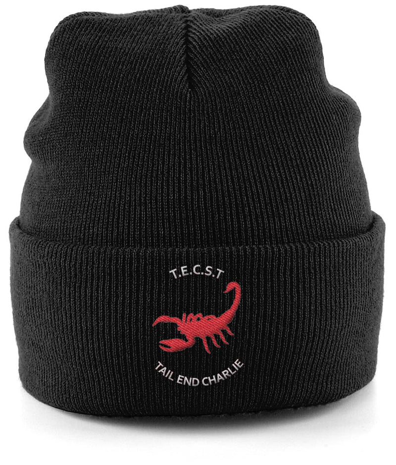 TAIL END CHARLIE Embroidered Cuffed Beanie Hat