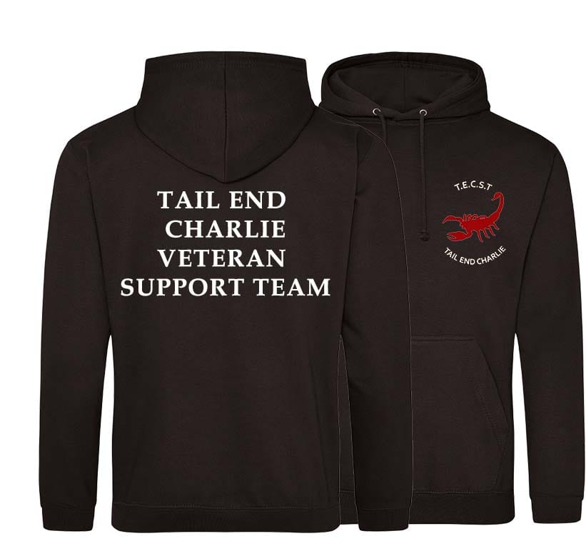 TAIL END CHARLIE Support Ops Double Side Printed Hoodie