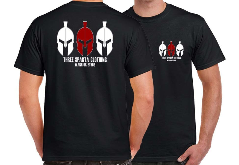 Three Sparta Multi Military Printed T-Shirt