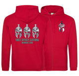 Three Sparta Silver Warrior Double Side Printed Hoodie