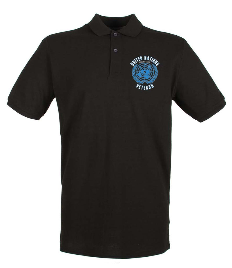 UNITED NATIONS VETERAN Embroidered Polo Shirt