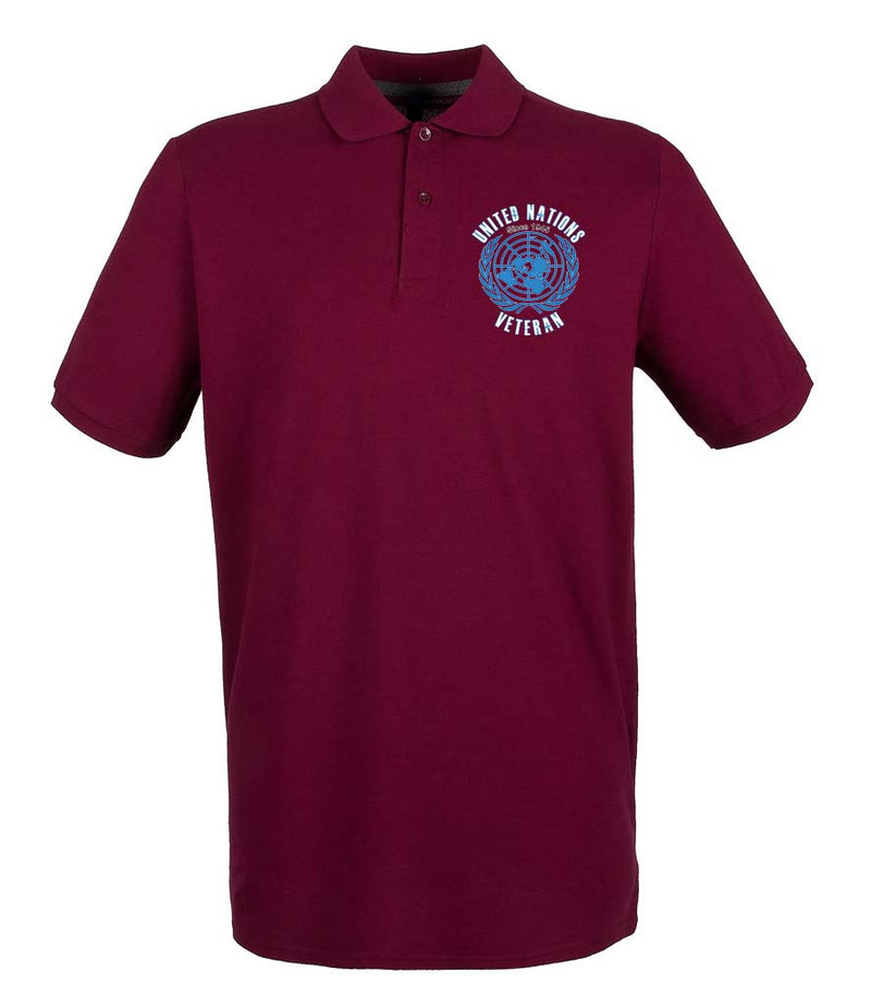 UNITED NATIONS VETERAN Embroidered Polo Shirt