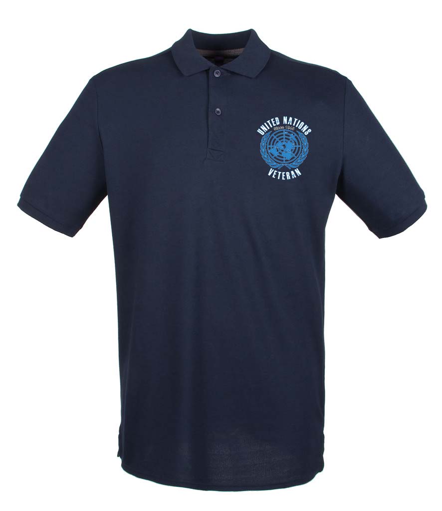 UNITED NATIONS VETERAN Embroidered Polo Shirt