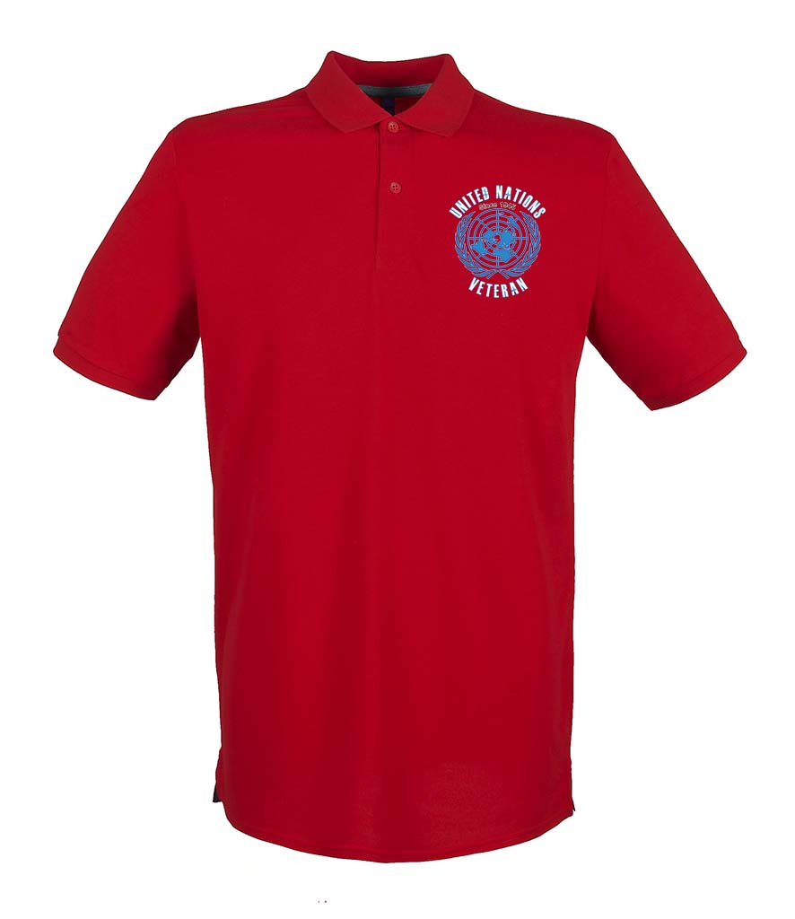 UNITED NATIONS VETERAN Embroidered Polo Shirt